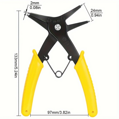 GripFix™ - Cleste Multifunctional 2-in-1 pentru Sigurante si Inel Elastic