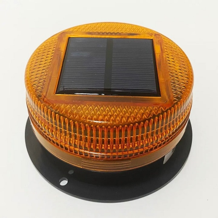 FlashSolar™ – Lumina de avertizare cu LED intermitent alimentata solar