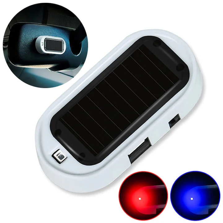 🔥OFERTA 1+1!🔥 Alarma simulata cu energie solara pentru masina